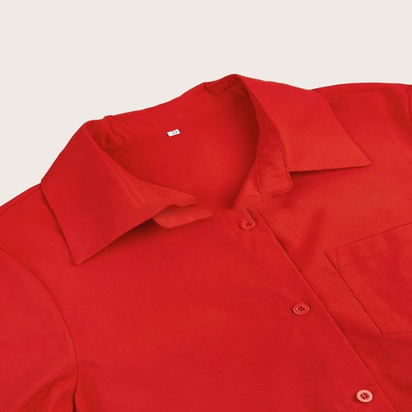Kesän suosittu yksivärinen pilkkukuosinen seksikäs paita kesämekko löysä taskumekko A9SYDDH230411C 2XL