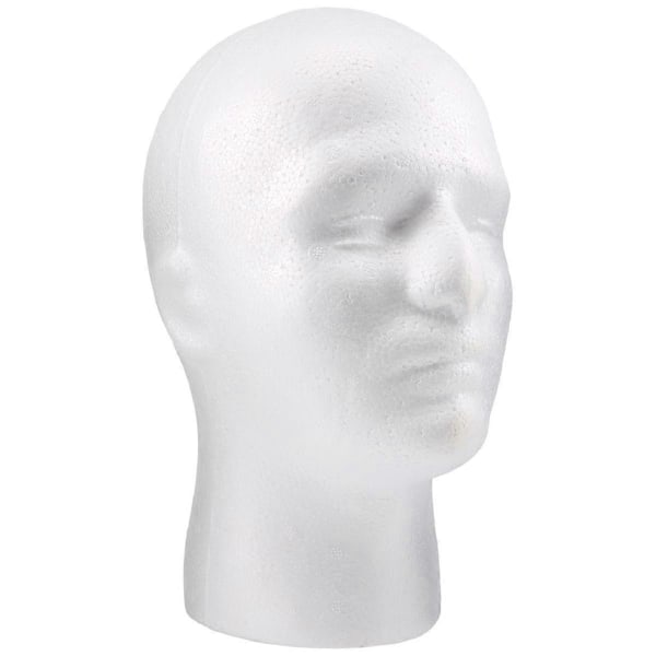Mannequin for parykk, herre, kosmetologi, stativ, modell, skum, hvit