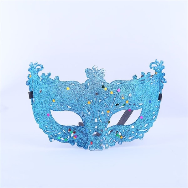 Snygg lyxig venetiansk maskeradmask för kvinnor, flickor Sexig Fox Eye-mask för utklädnad Jul Halloweenfest Gold