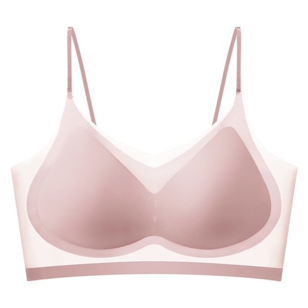 Ultra tunna sömlösa underkläder i is-silke för damer, plus size pink I