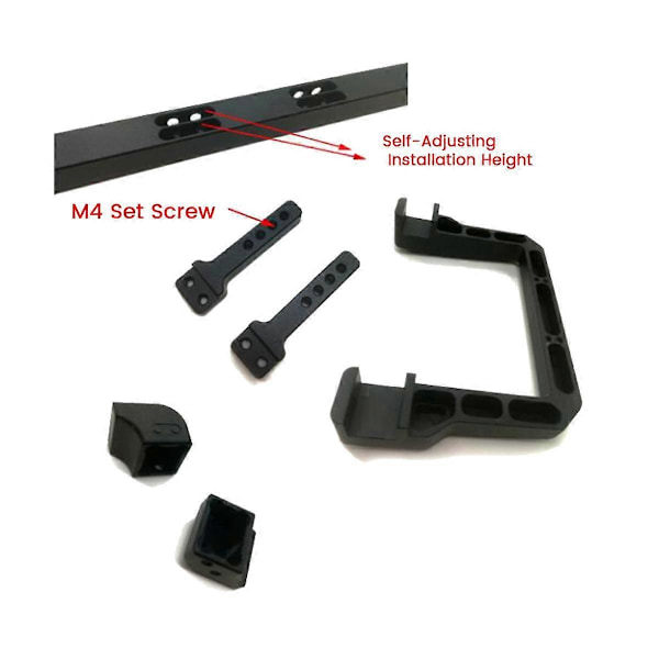 Justerbar metallfrontfanger for 1/10 RC Crawler Car TRX4 TRX6 G63 Axial SCX10 SCX10 II 90046 90047 SCX10 III