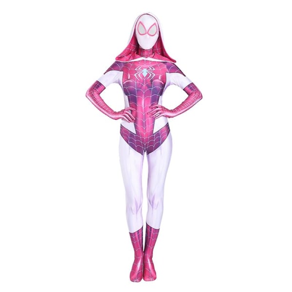 Spider Gwen Stacy Cosplay Puku Symbiootti Venom Carnage Naamio Hupullinen Zentai Puku Anti-gwenom Naisille Tytöille Halloween Asu Korkea Laatu 6 L