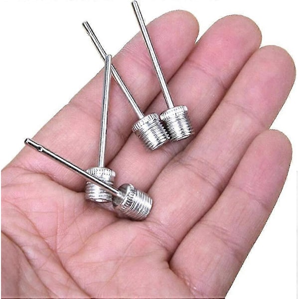Boldnål med sidehuller, boldpumpenål sportsbolde rustfrit stål oppustningsnåle/fodboldventilnål/boldoppustningsnål, pumpenål Fo