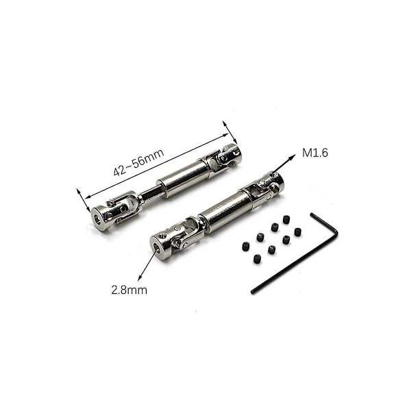 Sopii 1/24 Fcx24 Rc-auton osille ja tarvikkeille metalliset päivitys etu- ja taka-akselit
