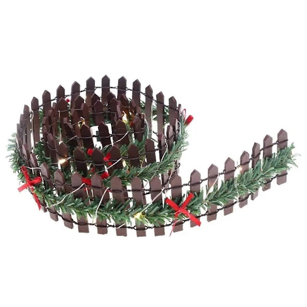Havehegn Julehegn Træ Fe Have Tilbehør med LED Lys Festdekoration