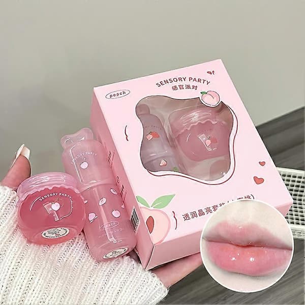Jordgubbsläppmask 3 års hållbarhet över natten sovande olja Peach
