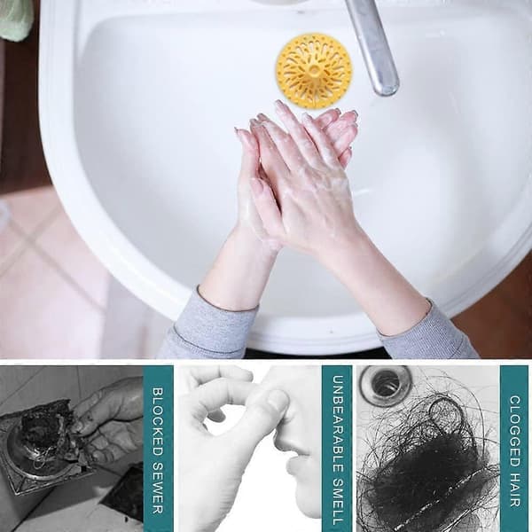 Sæt med 4 Silikone Vulkan Hårfanger til Badeværelse