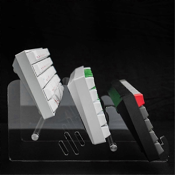 Mekaniskt Gaming Tangentbord Stativ Transparent Stativ Display Stativ DIY Kit Transparent 1 Lager