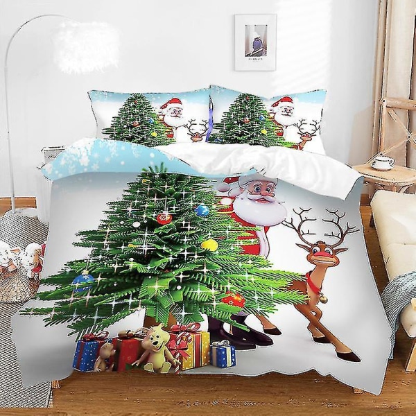 Två eller tre delar jul 3d printed cover Sängkläder Set Födelsedags julklapp Style05 210x210