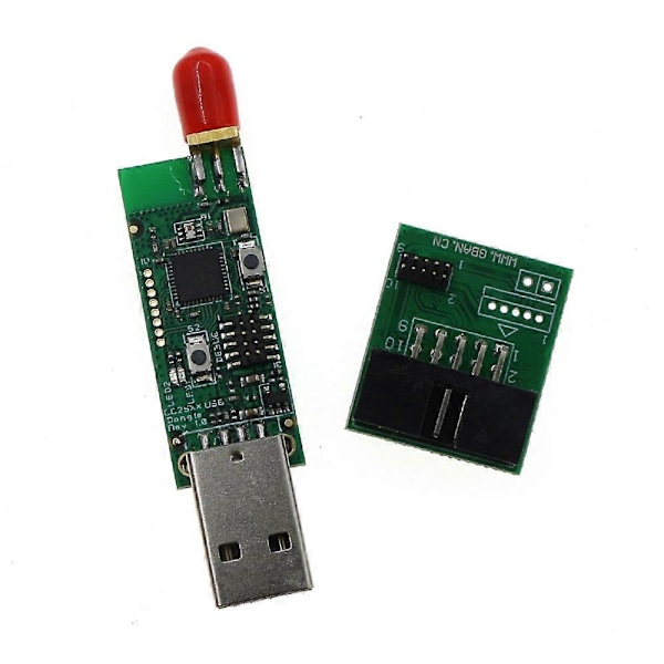 CC2531 Emulator CC-Debugger USB Programmer med Antenne Bluetooth Modul Kobling