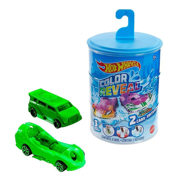 Hot Wheels Color Reveal 2 auton värinmuutospakkaus