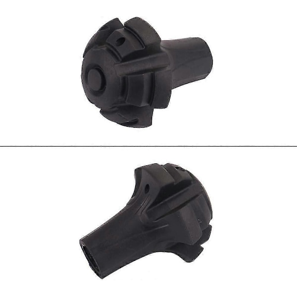 Pakke med 4 svært slitesterke gummi erstatningstupper (erstatningsføtter/bein/tupper/hetter) for vandrestaver - Nordic Walking staver