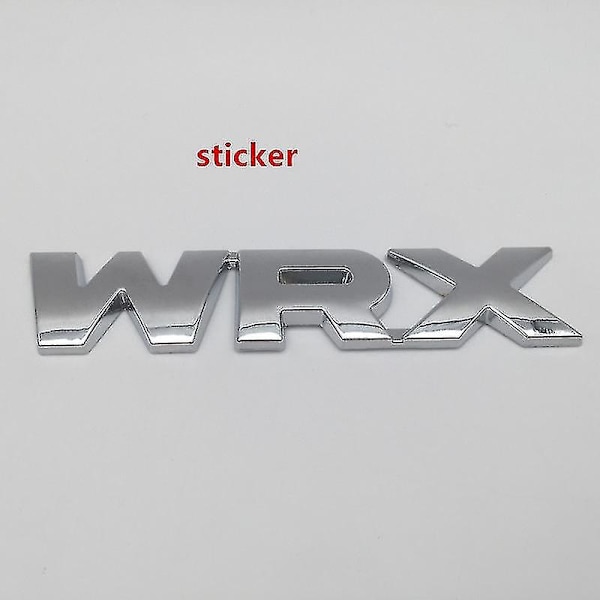 1 stk. 3d Metal Wrx Bil Front Grill Emblem Side Skærm Bagagerumsmærke Grill Badge Styling Auto Ac