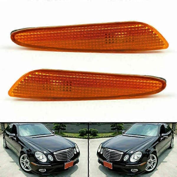 Par Front Støtfanger Side Markeringslys Blinklys Lampe for W211 E-Klasse E320 E350 E550 E63 2007-2009