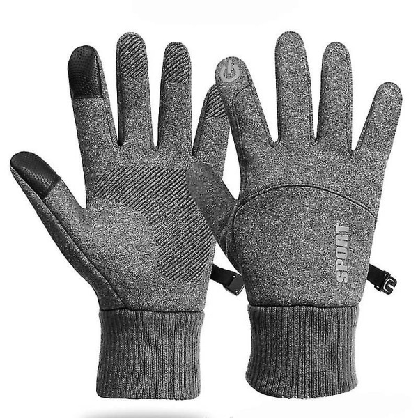 Vattentäta Vinterhandskar för Män Vindtäta Sportfiske Pekskärm Körning S-2xl Grey M