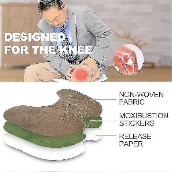 Knæ Varmeplaster Muskel Led Smerte Lindring Plaster Artritisk Inflammation Muskelsmerter Malurt Anti