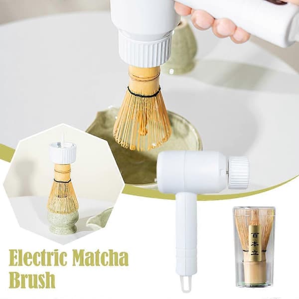 Elektrisk visp Matcha-borste DIY-verktyg för teberedning för tekök F4O7 Rum X4E7 White