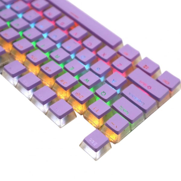 PBT104 Tangentbordstangent Tvåfärgad Genomskinlig Glitterpulver Snabb Respons Tillbehörsbyte A