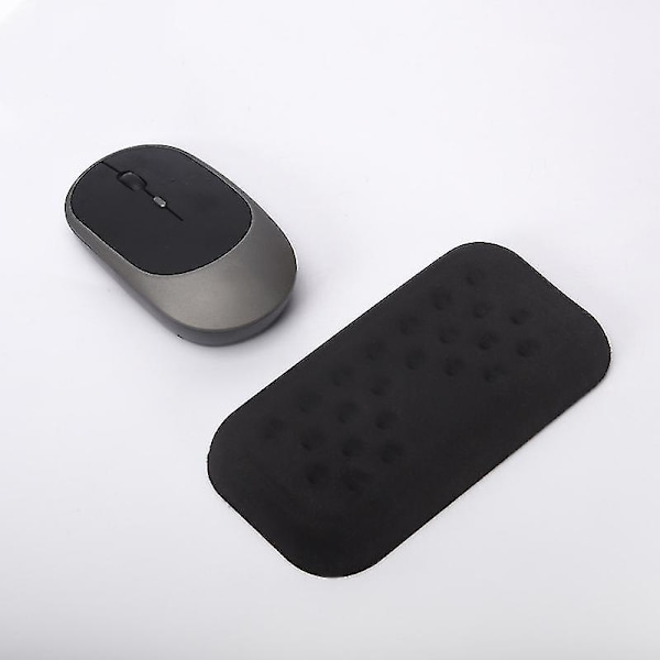 Ergonomiskt handledsstöd i minnesskum, halkfritt, för mus (1 st, svart)