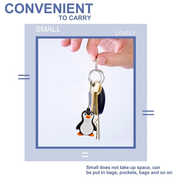 16GB Nyhed Sød Baby Pingvin USB 2.0 Flash Drive Data Memory Stick Enhed - Sort og Hvid