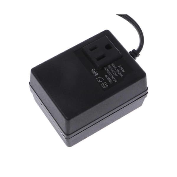 200W AC 220V til 110V Reduser Transformator Konverter Reise Strøm EU Plugg Adapter