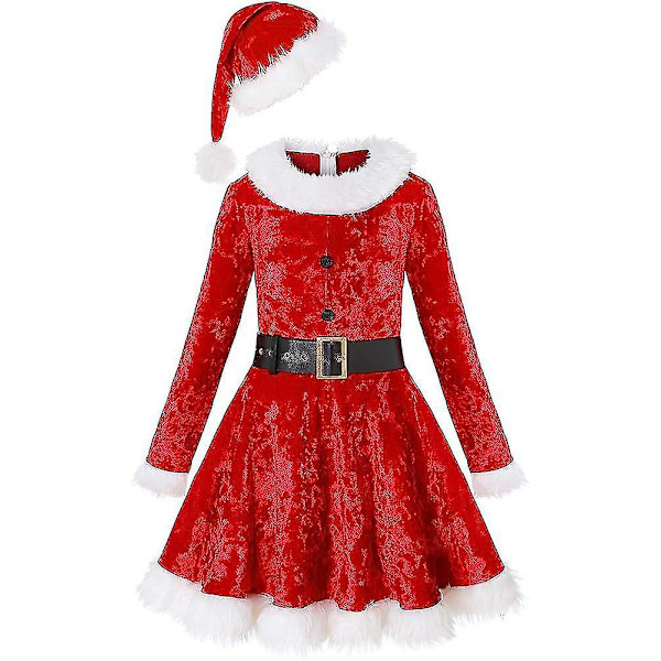 Lasten joulupuvut Cosplay Söpö vihreä tonttu pellepuku esiintymisvaatteet 2 XL