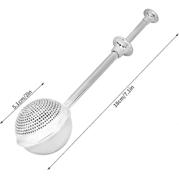 Sikt for Baking - 2 Pakk Melis Mel Shaker Duster, Rustfritt Stål Kraftig Re