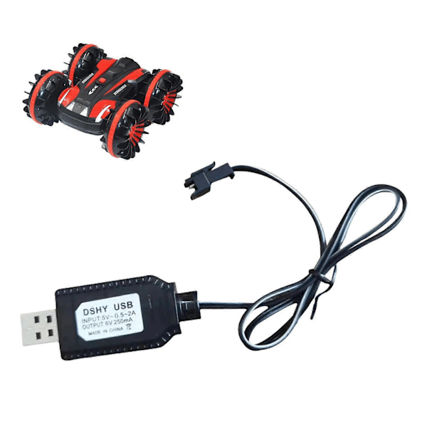 6.0V SM2P USB-laddningskabel Kompatibel för 6V NiCd NiMH-batterier Fjärrstyrd bil och enheter SM2P-kontakter USB-gränssnitt