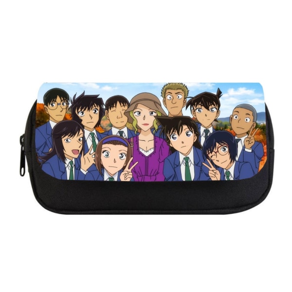 Student Case Anime Detective Conan Dubbel Blixtlås Case 7