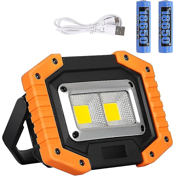 LED Arbejdslampe Genopladelig. Super Lys COB Floodlight Bærbar Gave