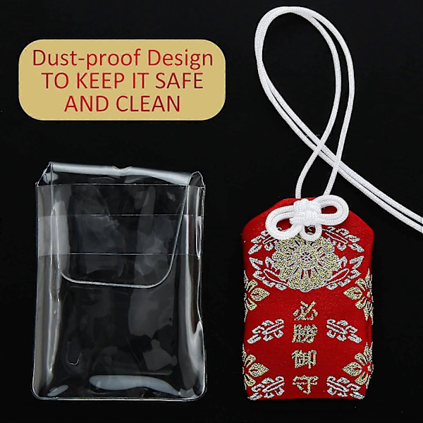 5 Stycken Japanska Omamori Påsar Lyckoamuletter för Hälsa/Utbildning/Kärlek/Framgång/Säkerhet, 5 S