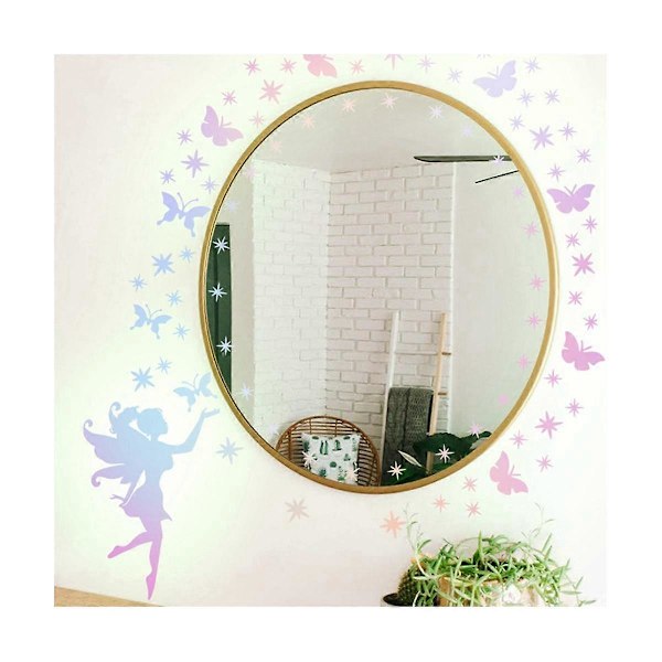 2 stk. Køleskabsmærkater, Søde Stjerne Køleskabsmærkater der lyser i mørket, Køleskabs Dazzle Decals Decora