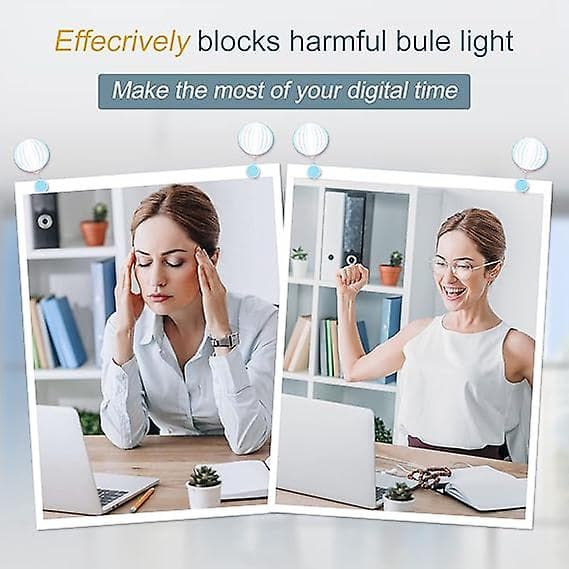 2-pack Blåljusblockerande Glasögon Datorglasögon Hexagonala