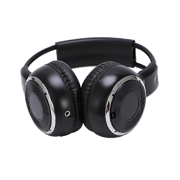 2 x Tupla Infrapuna Stereo Langattomat Kuulokkeet IR Auto DVD Soitin Niskatuki Musta JP
