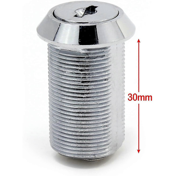 30 mm ruostumattomasta teräksestä valmistettu postilaatikon turvalukko vastaavilla avaimilla, laatikon lukko