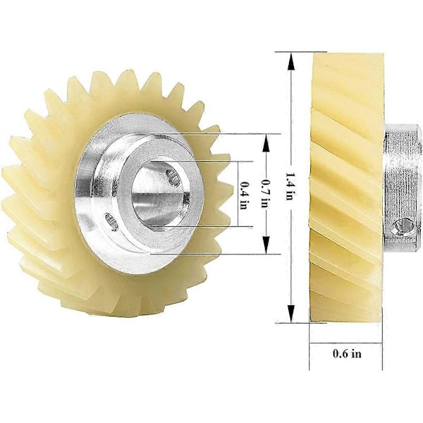 6 st W10112253 Mixer Maskin Kugghjulsersättning Exakt Passform för Mixers & Maskiner