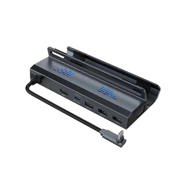 For Deck Dock Stasjon Base Hub Holder Dokking Multifunksjonell Video Konvertering for SteamDeck Spill