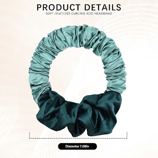 Varmefrit krøllejern pandebånd, Sleep Tie Scrunchie Ingen varme Hestehale Hårbånd Magisk Hårkrøller