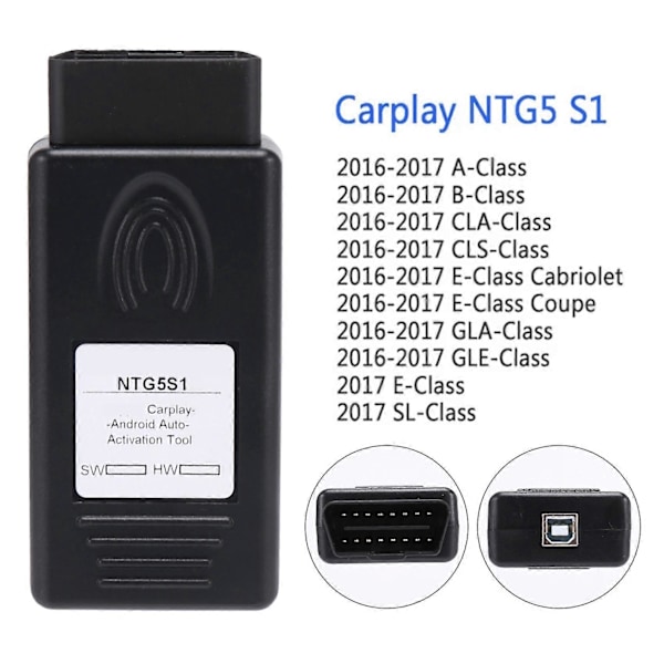 NTG5S1 NTG5 S1 CarPlay för CarPlay och Androidauto Auto OBD2 Aktiveringsverktyg för 2016-2017
