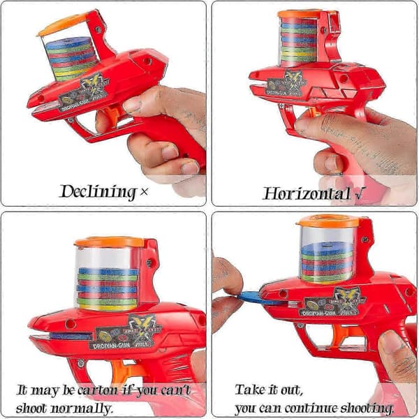 2 Stk. Skumdiskosskytespill Zip Shot Shooter Diskosskytespill Tilfeldig Farge