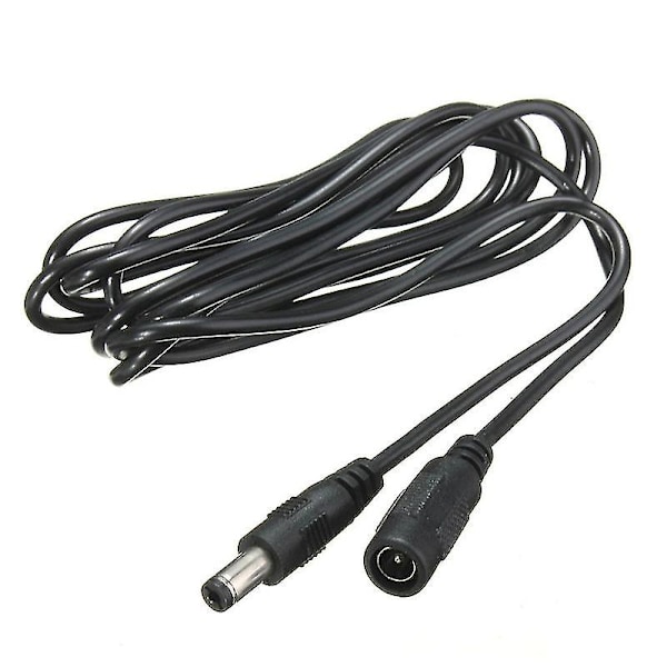 2m 5.5mm X 2.1mm DC-virtajohto, uros-naaras jatkokaapeli, liitin Q