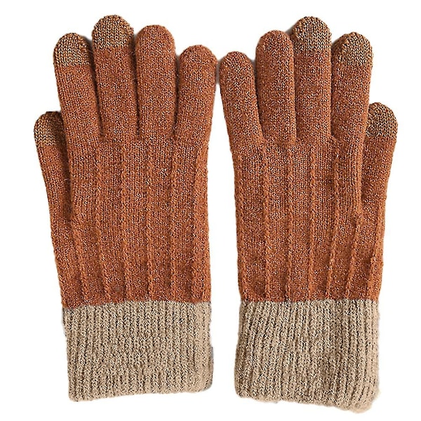 Vinter Touchscreen Stretch Termiska Magiska Handskar Varma Ullstickade Tjocka Fleece Style3