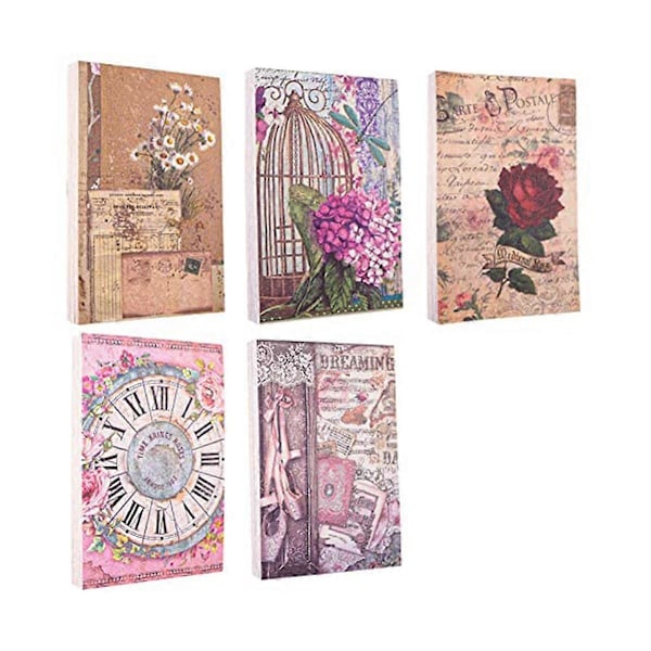 500 st Vintage Scrapbooking Papper Blommor Serie Scrapbooking Tillbehör DIY Kollektion Dekorativ P