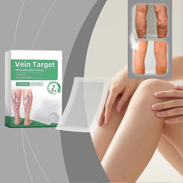 Varicose Vein Microneedle Patch Leg Pain Relief Circulation Support Therapy