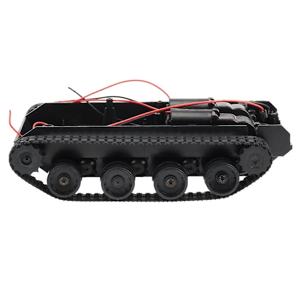 Rc Tank Smart Robot Tank Bil Chassis Kit Gummi Bælte Crawler Til 130 Motor Diy Robot Legetøj Til Børn