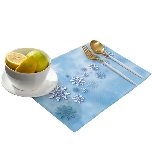 Jul Snöflinga Vinterdröm Bordslöpare Lantlig Bröllopsdekoration Duk Hotell Matsal Köksbord Bordstabletter 33W x 183cmH(cm)