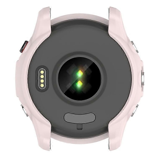 Kompatibel För Garmin Forerunner 255 Mjukt TPU Klockskydd Utskuren Design Anti-Repor Skyddande Ram LightPink