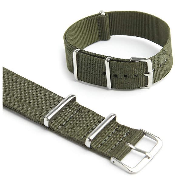 Kellon ranneke Nylon Canvas Divers G10 Miehet Väri: Vihreä Leveys: 18mm