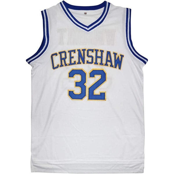 Crenshaw High School Jersey Broderet Retro Jersey Sommer Basketballuniform NO.32 3XL