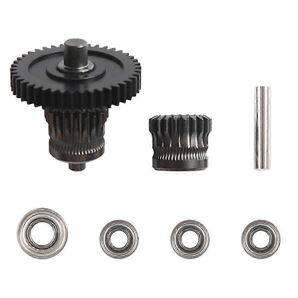 3D Printer Ekstruder Gear Kit med Nano-Coated POM Stålgear og Integreret Aksel til Sprite Kompatible Modeller